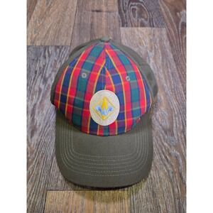 Boy Scouts of America BSA Webelos Uniform Flex Hat Olive Green Plaid M/L Cap